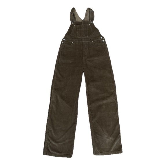 VTG LONDON LONDON OVERALLS SZ L 90's Y2K MILLERS OUTPOST RETRO UNISEX SOFT BROWN - Picture 1 of 12